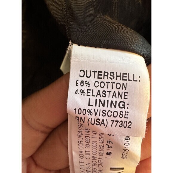 Zara Black Fitted Blazer Dress, Size Medium Pocket Belted - Picture 6 of 9